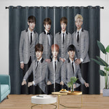 BTS Bangtan Boys Curtains Blackout Window Drapes Kids Room Decoration