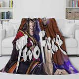 Batman Ninja Pattern Blanket Flannel Throw Room Decoration