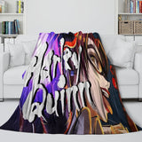 Batman Ninja Pattern Blanket Flannel Throw Room Decoration