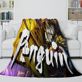 Batman Ninja Pattern Blanket Flannel Throw Room Decoration