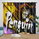 Batman Ninja Pattern Curtains Blackout Window Drapes