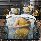 Beauty and the Beast Bedding Set Quilt Duvet Cover Without Filler