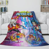 BeyBlade Burst Blanket Flannel Fleece Throw Kids Room Decoration