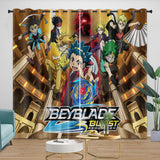 BeyBlade Burst Curtains Blackout Window Drapes Kids Room Decoration