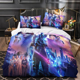Blue Beetle Bedding Set Quilt Duvet Cover Without Filler