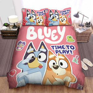 Bluey Bedding Set Quilt Cover Room Decoration