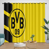 Borussia Dortmund Curtains Blackout Window Drapes Kids Room Decoration