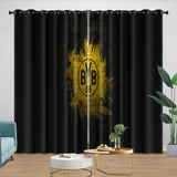 Borussia Dortmund Curtains Blackout Window Drapes Kids Room Decoration