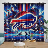 Buffalo Bills Curtains Blackout Window Drapes Room Decoration