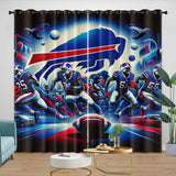 Buffalo Bills Curtains Blackout Window Drapes Room Decoration