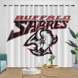 Buffalo Sabres Curtains Blackout Window Drapes Room Decoration