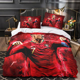 CR7 Cristiano Ronaldo Bedding Set Pattern Quilt Duvet Cover