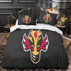 Calgary Flames Bedding Set Quilt Duvet Cover Without Filler