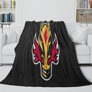 Calgary Flames Blanket Flannel Throw Kids Room Decoration