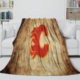 Calgary Flames Blanket Flannel Throw Kids Room Decoration