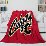 Calgary Flames Blanket Flannel Throw Kids Room Decoration