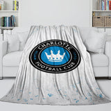 Charlotte FC Blanket Flannel Fleece Throw Room Decoration