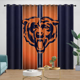 Chicago Bears Curtains Blackout Window Drapes Room Decoration