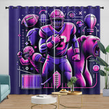 Chicago Bears Curtains Blackout Window Drapes Room Decoration