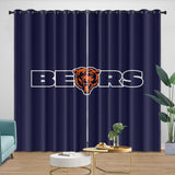 Chicago Bears Curtains Blackout Window Drapes Room Decoration