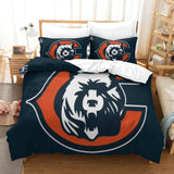 Chicago Bears Duvet Cover Kids Room Bedding Set Without Filler