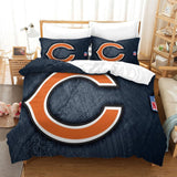 Chicago Bears Duvet Cover Kids Room Bedding Set Without Filler