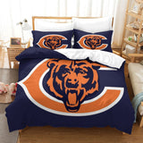 Chicago Bears Duvet Cover Kids Room Bedding Set Without Filler