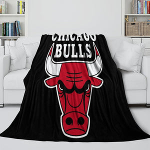 Chicago Bulls Blanket Flannel Fleece Throw Room Decoration