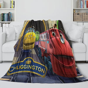 Chuggington Blanket Flannel Fleece Throw Room Decoration