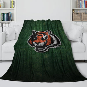 Cincinnati Bengals Blanket Flannel Fleece Throw Room Decoration
