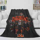 Cincinnati Bengals Blanket Flannel Fleece Throw Room Decoration