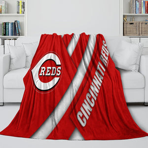 Cincinnati Reds Blanket Flannel Throw Room Decoration