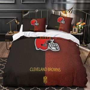 Cleveland Browns Bedding Set Duvet Cover Without Filler