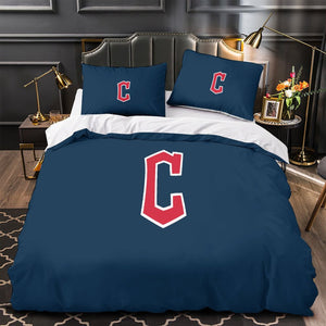 Cleveland Guardians Bedding Set Quilt Cover Without Filler