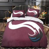 Colorado Avalanche Bedding Set Quilt Duvet Cover Without Filler