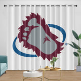 Colorado Avalanche Curtains Blackout Window Drapes Room Decoration