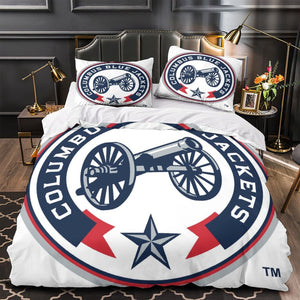 Columbus Blue Jackets Bedding Set Quilt Duvet Cover Without Filler