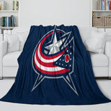 Columbus Blue Jackets Blanket Flannel Throw Kids Room Decoration