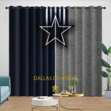 Dallas Cowboys Curtains Blackout Window Drapes Room Decoration