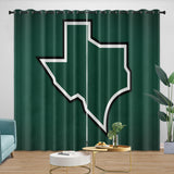Dallas Stars Curtains Blackout Window Drapes Room Decoration