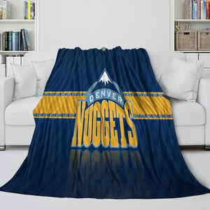 Denver Nuggets Blanket Flannel Fleece Throw Room Decoration