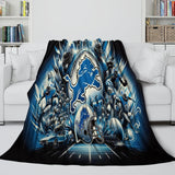 Detroit Lions Blanket Flannel Fleece Throw Kids Room Decoration
