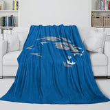 Detroit Lions Blanket Flannel Fleece Throw Kids Room Decoration