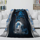 Detroit Lions Blanket Flannel Fleece Throw Kids Room Decoration
