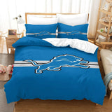 Detroit Lions Duvet Cover Kids Room Bedding Set Without Filler