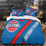 Detroit Pistons Bedding Set Duvet Cover Without Filler
