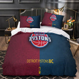 Detroit Pistons Bedding Set Duvet Cover Without Filler