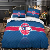 Detroit Pistons Bedding Set Duvet Cover Without Filler