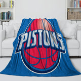 Detroit Pistons Blanket Flannel Fleece Throw Room Decoration