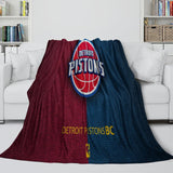 Detroit Pistons Blanket Flannel Fleece Throw Room Decoration